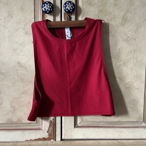 Lululemon Athletica Red Crop Tank Top Sleeveless